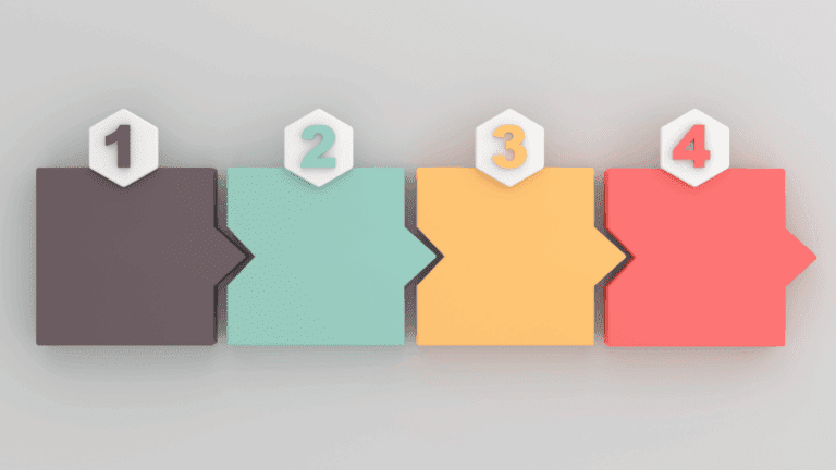 4 Step Process Infographic